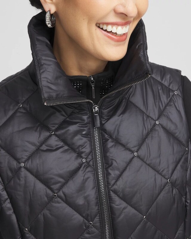 Zenergy Embellished Puffer Vest - image 4